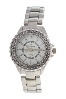 2033L-SS Silver Stainless Steel Bracelet Watch by Kim & Jade for Women - 1 Pc Watch