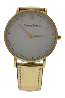 AO-188 Hygge - Gold/White Dial/Gold Leather Strap Watch by Andreas Osten for Women - 1 Pc Watch